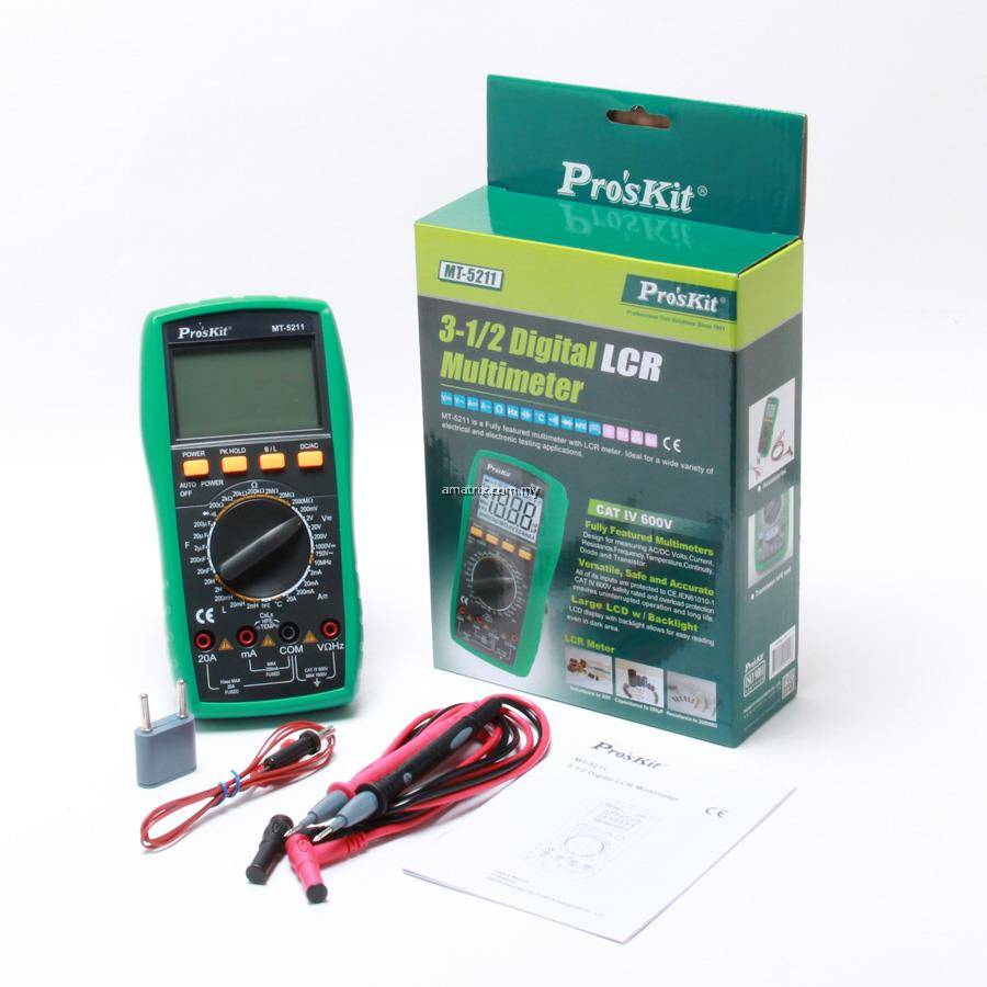 PROSKIT MT5211 Digital LCR Multimeter